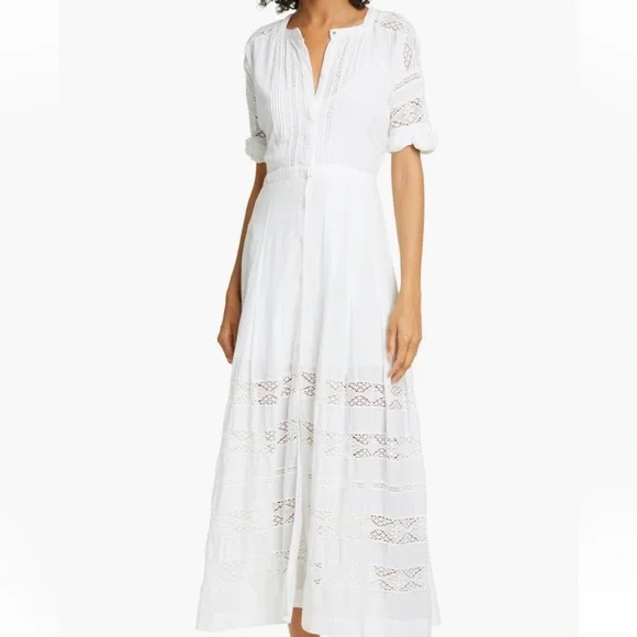 LoveShackFancy Edie Midi Shirtdress - Picture 3 of 13